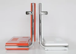 Brionvega Alpha television in orange and white